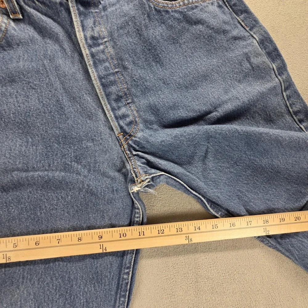 VTG Levis 501 Jeans Mens Blue Medium Wash Regular Straight Button Fly Fits 32x30